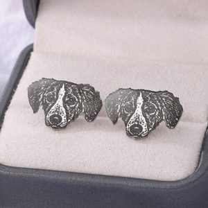 Personalised diy photo engraved stud earrings​