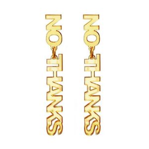Make custom word dangle earrings acrylic​