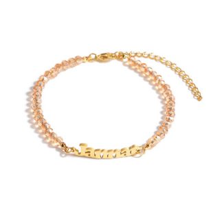 Customized beaded bracelets with name​ for women​
