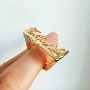 Personalized bold name ring​