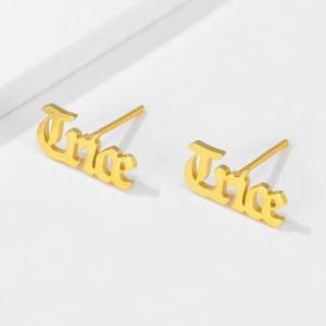 Personalized earrings sterling silver​