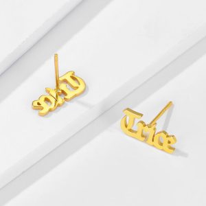 Custom made name earrings​ 925 sterling silver​