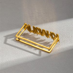 Personalised four finger name ring maker