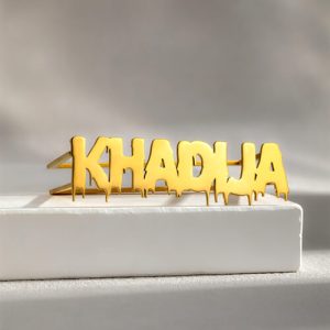Custom name knuckle rings