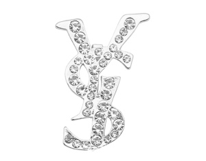 custom rhinestone letter brooches