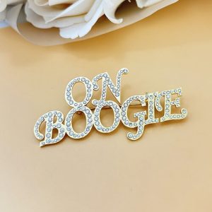 custom rhinestone name pins brooches