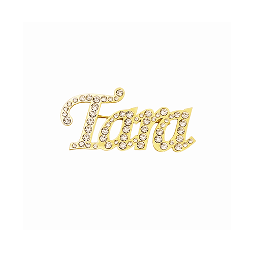 Custom made fake diamond brooches and pins