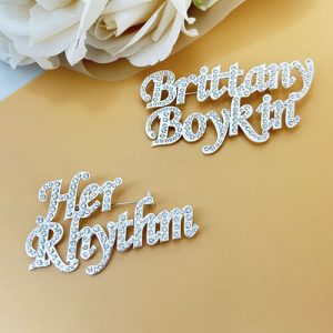 Personalised diamond brooches wholesale