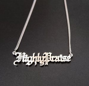 sterling silver old english name necklace