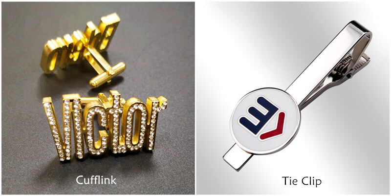 custom made tie pins​ and cufflinks