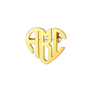 Custom monogram lapel pins wholesale