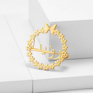 custom round pins with name