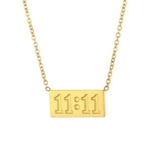 Small horizontal bar pendant necklace deep engraved​