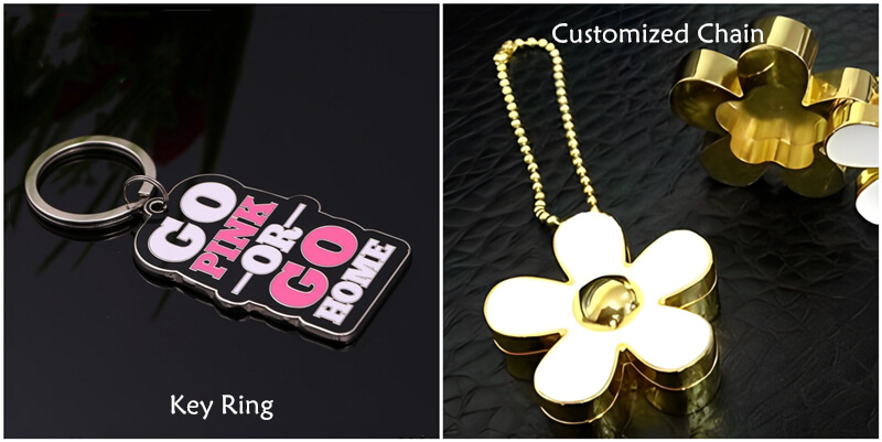 custom enamel keyrings