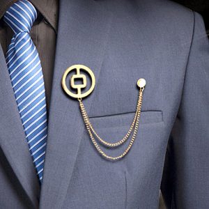 mens lapel pin with chain​
