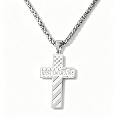 Customize your own cross necklace pendant no mold fee