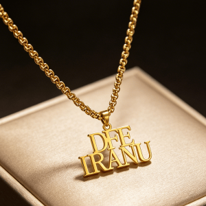 Customized name plates necklaces