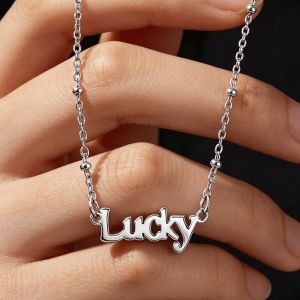 Custom word necklace wholesale vendor