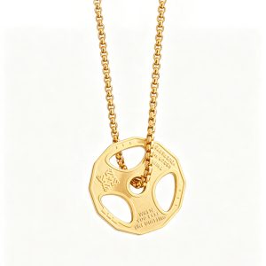 Personalized barbell necklace pendant sports jewelry making