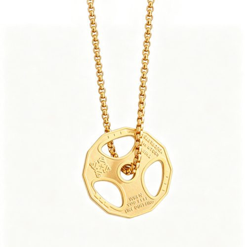 Personalized barbell necklace pendant sports jewelry making