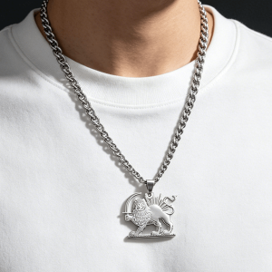 custom silver necklace pendant for men