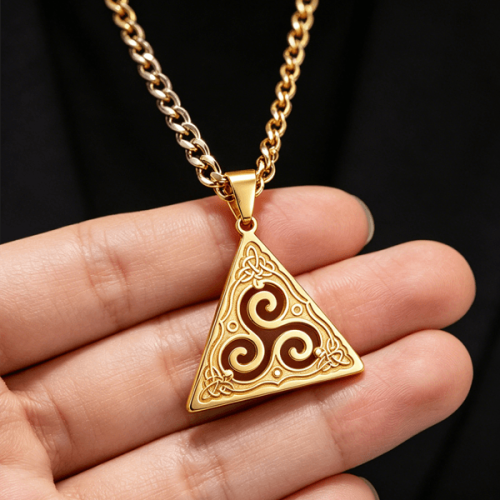 Celtic-inspired pendant necklace custom
