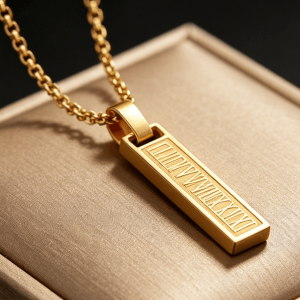 Custom bar necklace good quality