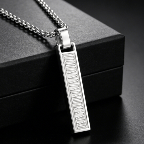 Custom engrave bar necklace