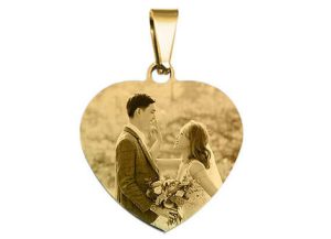 custom heart shaped photo keychain