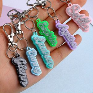 Make bulk acrylic keychains with name