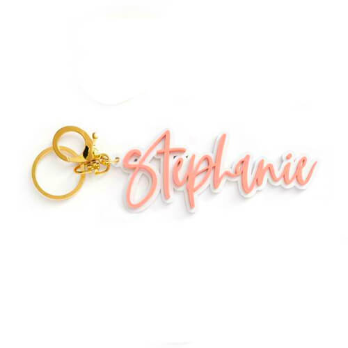 Personalised acrylic pendant keychain for sale