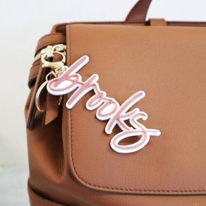Custom acrylic keychain with name for bags
