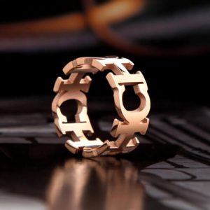 Custom block letter rings maker - high quality