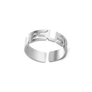 Men's customized ring with name stainless steel
