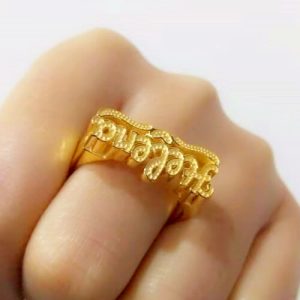custom sterling silver rings diamond cut
