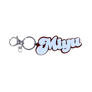 Customizable plastic name keychain accessories for sale