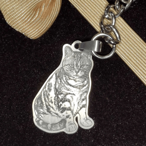Personalized pet keychain​ engraved