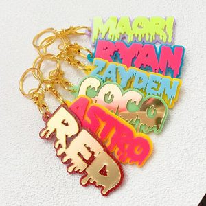 Wholesale custom acrylic name keychain