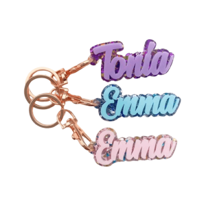 Promotional personalized acrylic keychains for giveaways