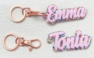 Laser cut acrylic keychain manufacturer