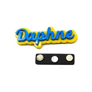 Custom shaped magnetic name badge​ acrylic