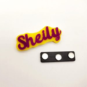 custom acrylic event badges