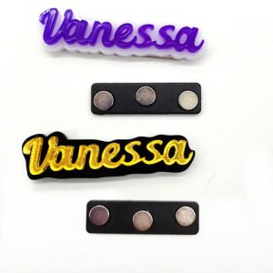 Acrylic magnetic name badge manufacturers - no MOQ