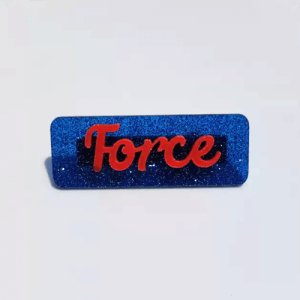 DIY acrylic pins with name