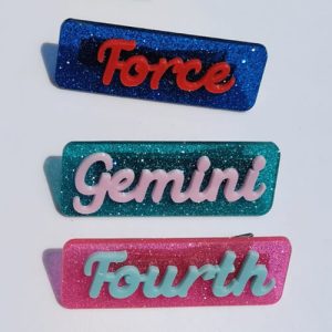 Acrylic custom pin badge maker - no MOQ