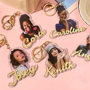 Personalised acrylic photo keychain bulk