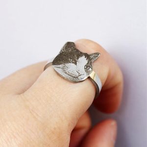 Personalized pet photo rings