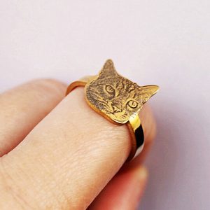 personalized ring with photo engraved