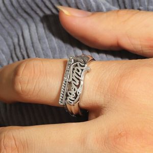 custom name rings for men​