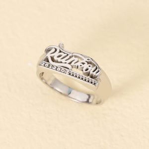 Unisex name jewellery rings​